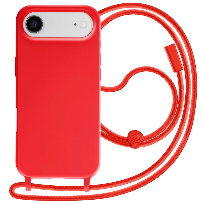 Avizar Coque pour iPhone Air en Silicone Soft Touch avec Cordon Tour de Cou Ajustable
