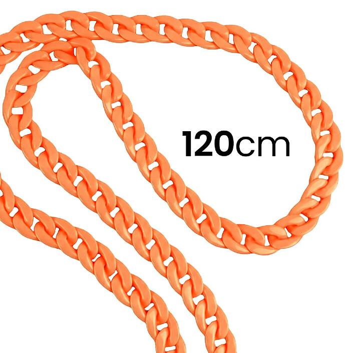 Jaym Tour de Cou pour Smartphone Avec Attache Universelle modèle Fashion 1.20m Corail pas cher