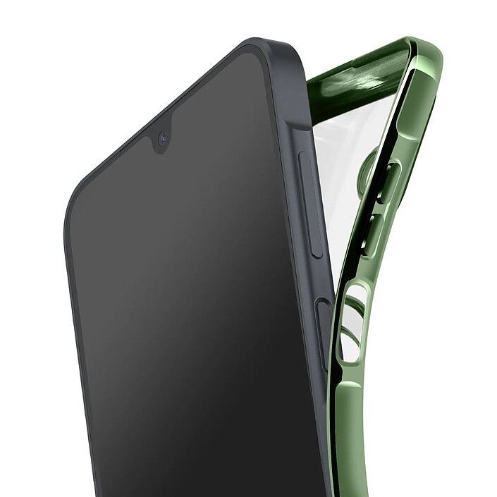 Avizar Coque pour Galaxy A17 Compatible MagSafe avec Contour Chromé pas cher