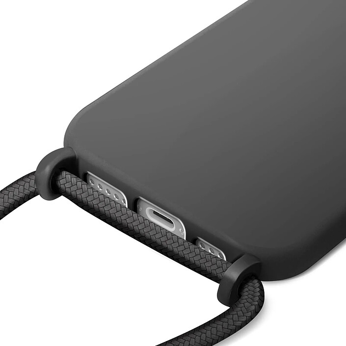Avis Avizar Coque pour iPhone 17 en Silicone Soft Touch avec Cordon Tour de Cou Ajustable