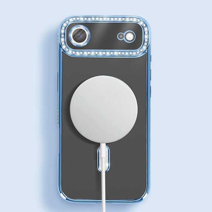 Avizar Coque pour iPhone Air Compatible MagSafe avec Contour Strassé pas cher