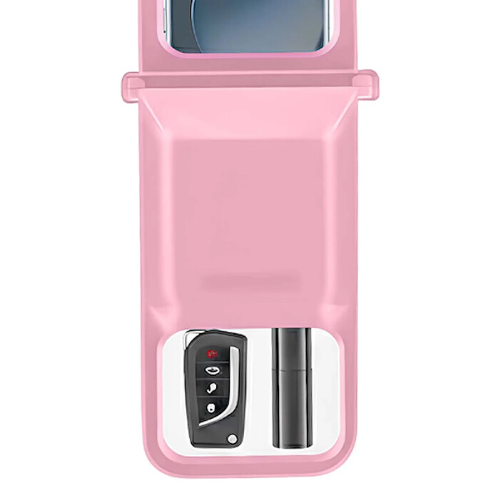 Acheter Usams Housse Étanche IP68 pour Smartphone 7" avec Double Pochette Rose