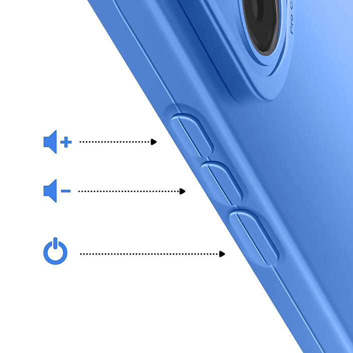 Acheter Avizar Coque pour Honor 400 en Silicone Souple avec Contour Protection Caméra Bleu