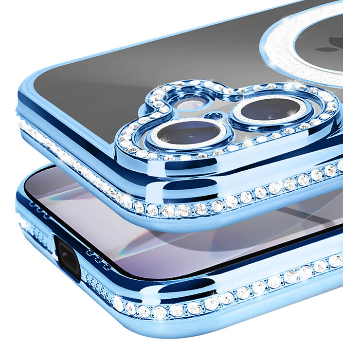 Avis Avizar Coque pour iPhone 17 Compatible MagSafe avec Contour Strassé