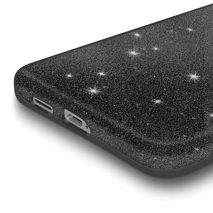 Avis Avizar Coque pour Galaxy S25 Edge Conception Bi-Matière et Finition Pailletée Noir