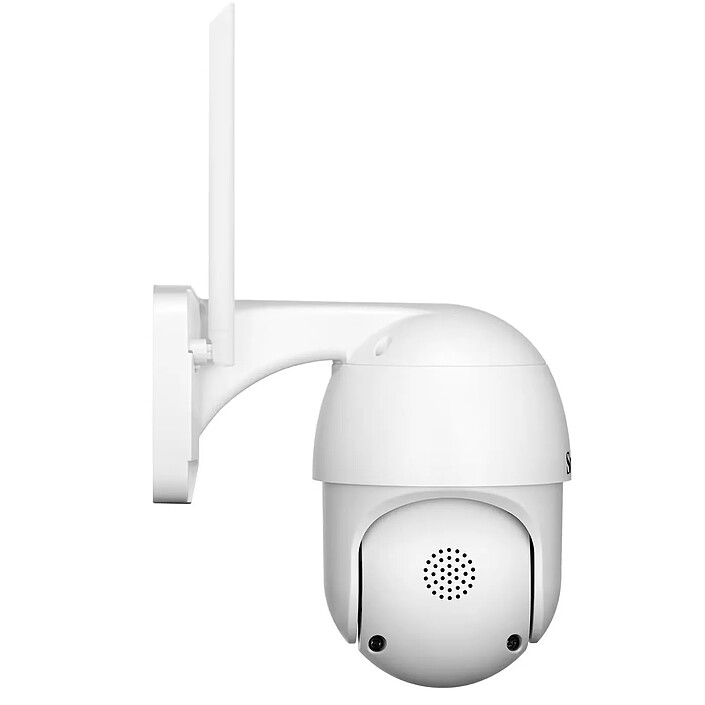 MAXEXCELL Caméra de Surveillance Extérieure 5MP Motorisée Connectée Wi-Fi Blanc pas cher