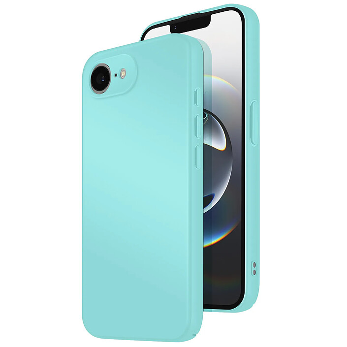 Avizar Coque pour iPhone 16e Soft-Touch en Silicone Série Fast Cover Turquoise pas cher
