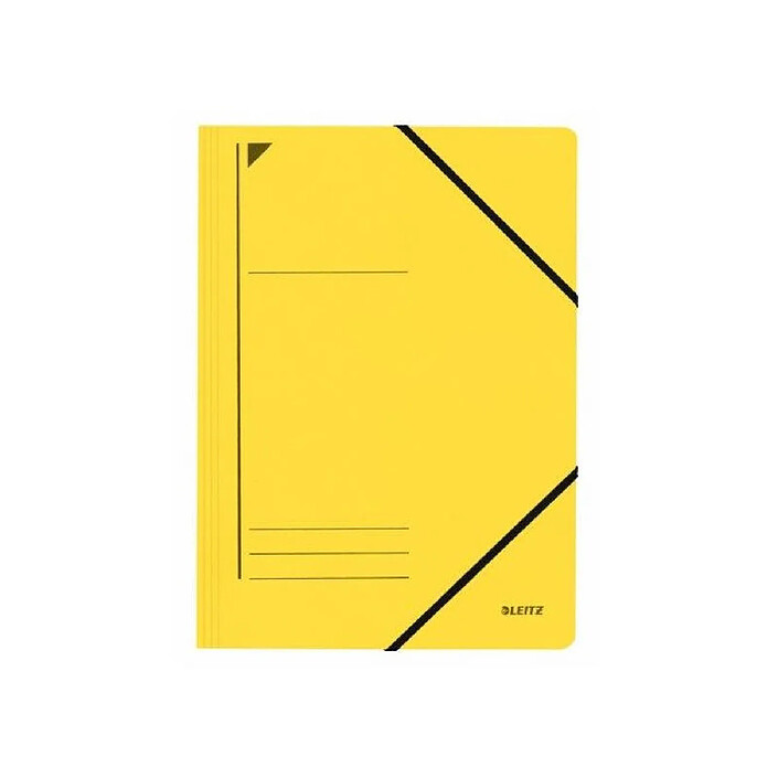 LEITZ Chemise à élastique, format A4, carton robuste Jaune