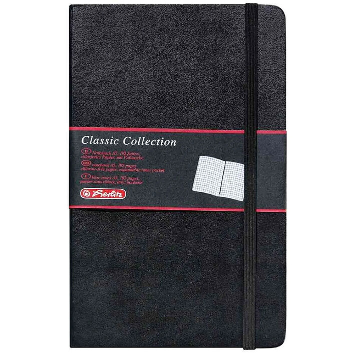 HERLITZ Carnet Classic Collection Format A6 - 192 Pages Unies