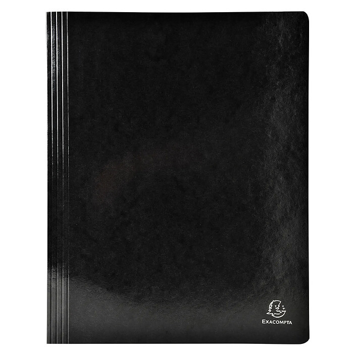 EXACOMPTA Chemise à lamelles A4 Iderama noir x 25