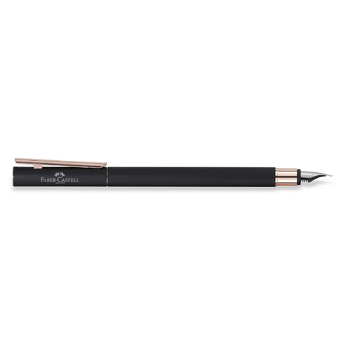 FABER-CASTELL Stylo-plume NEO Slim métal, noir/rose, F pas cher