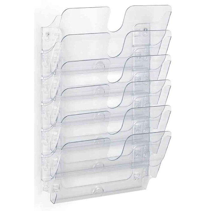 DURABLE Kit présentoir mural 'FLEXIPLUS 6' A4 à l'italienne Cap 23mm Transparent