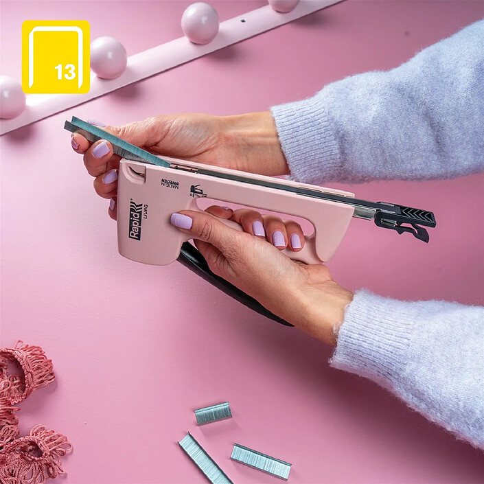 RAPID Agrafeuse manuelle R13 Ljung, rose pas cher