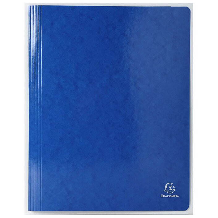 EXACOMPTA Chemise à lamelles A4 Iderama bleu foncé x 25