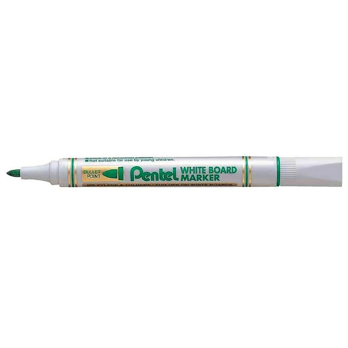 PENTEL Marqueur pour tableau blanc MW85 Pointe ogive 2 mm Vert x 12