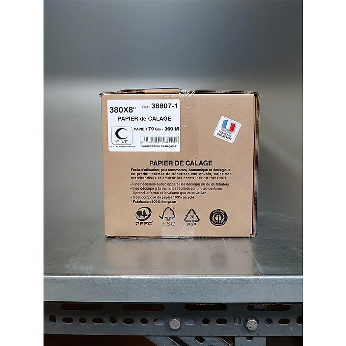 Acheter ELVE Papier de calage / bourrage blanc 100% recyclé 38cmX360m 70g