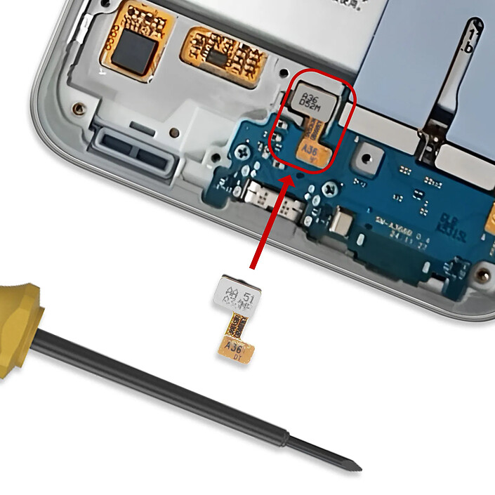 Acheter Clappio Lecteur d'Empreinte Digital pour Galaxy A36 avec Nappe Pièce de remplacement