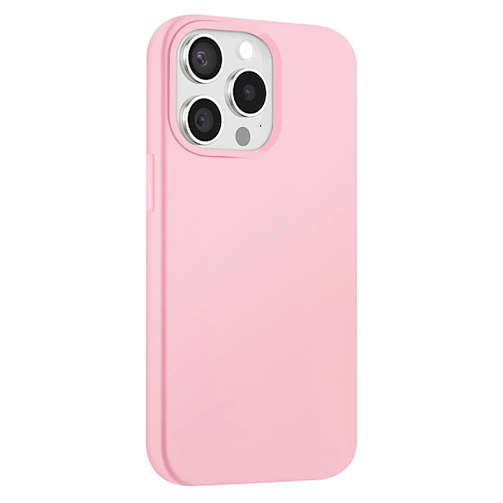 Moxie Coque Antichoc Premium pour iPhone 15 Pro Collection Color Skin en TPU Rose clair