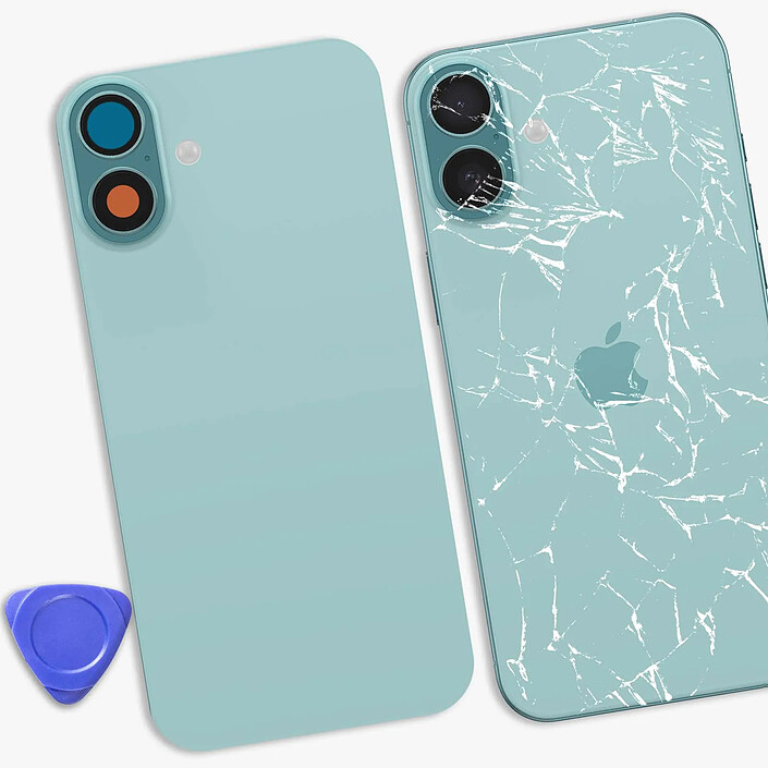 Acheter Clappio Cache Batterie de Rechange pour iPhone 16 Plus avec Adhésif Intégré Vert