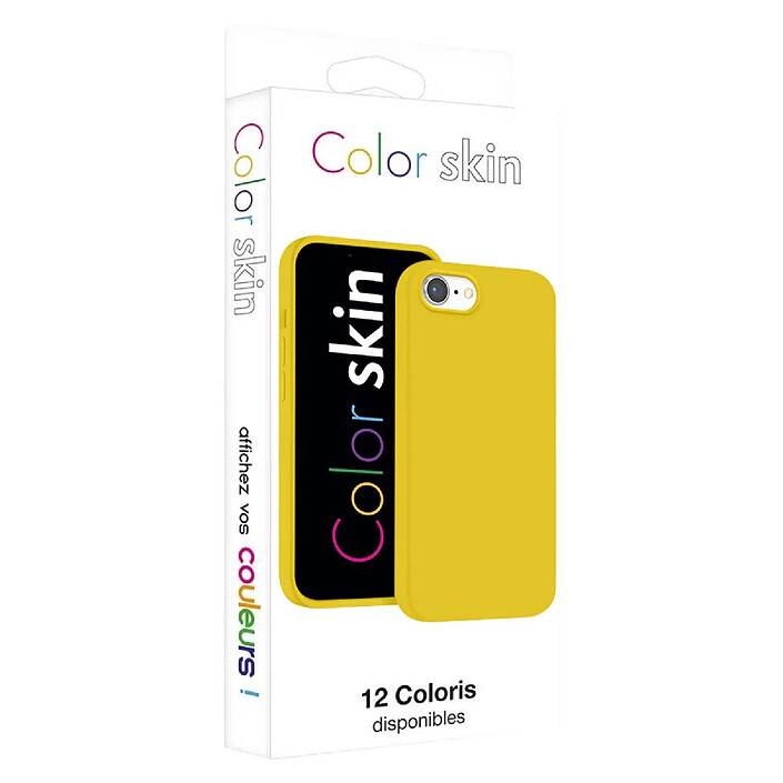 Moxie Coque Antichoc Premium pour iPhone 7 / 8 / SE 2020 Collection Color Skin en TPU Jaune pas cher