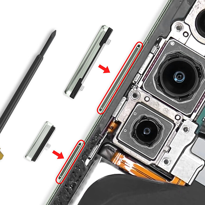 Acheter Clappio Bouton Power et Volume de Remplacement pour Galaxy S23 / Galaxy S23 Plus