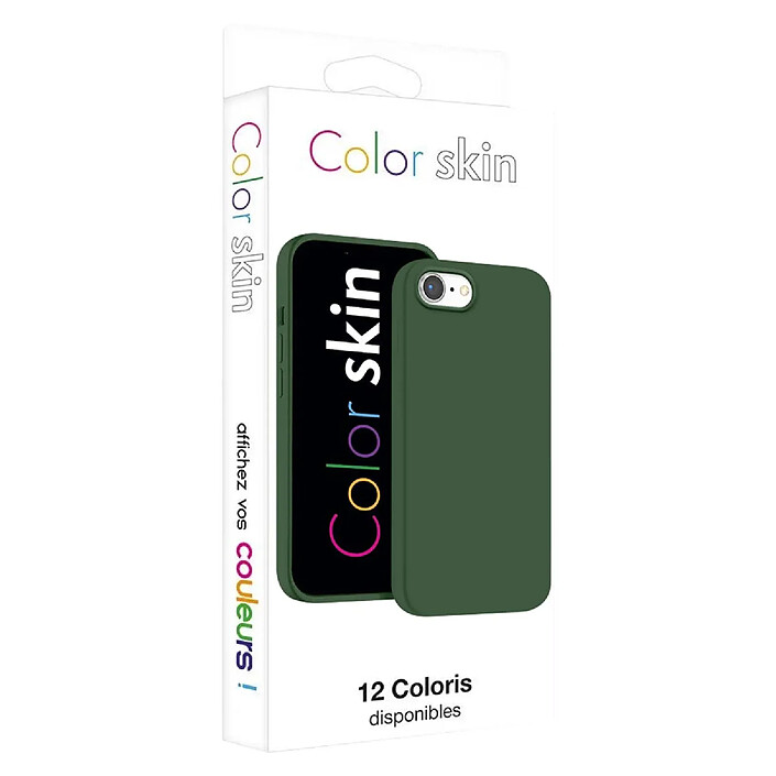 Moxie Coque Antichoc Premium pour iPhone 7 / 8 / SE 2020 Collection Color Skin en TPU Kaki pas cher