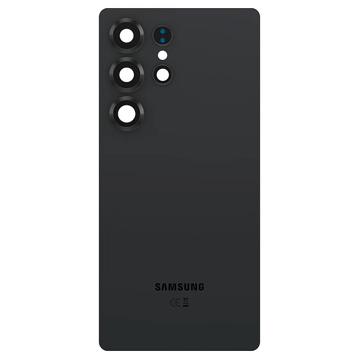 Samsung Vitre arrière pour Samsung Galaxy S25 Ultra Original Service Pack Noir