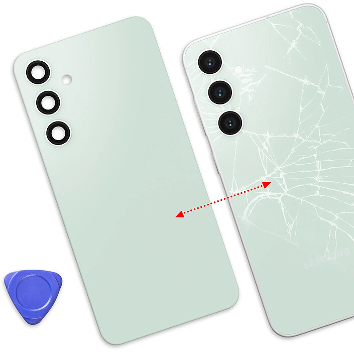 Acheter Avizar Cache Batterie de Remplacement pour Galaxy S23 FE avec Adhésif Intégré Vert d'eau