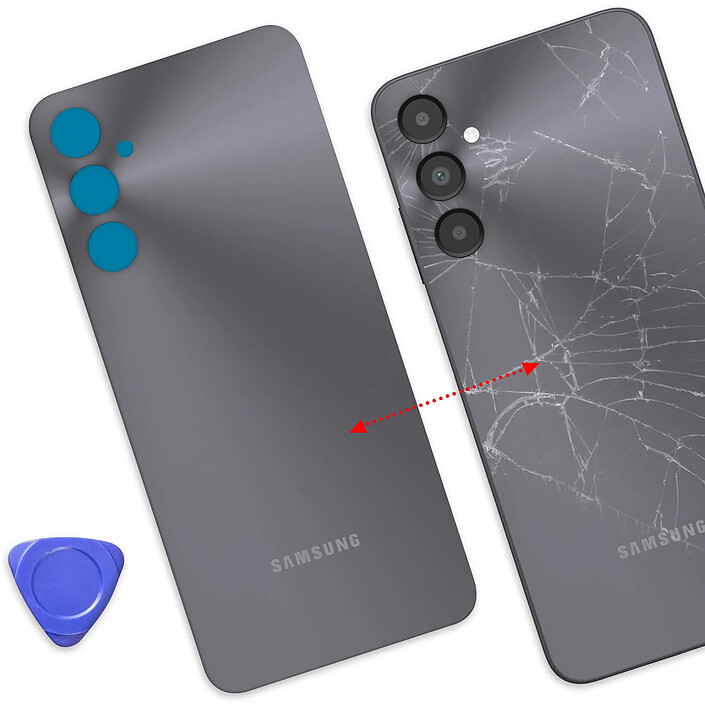 Acheter Avizar Cache Batterie de Remplacement pour Galaxy A05s avec Adhésif Intégré Noir