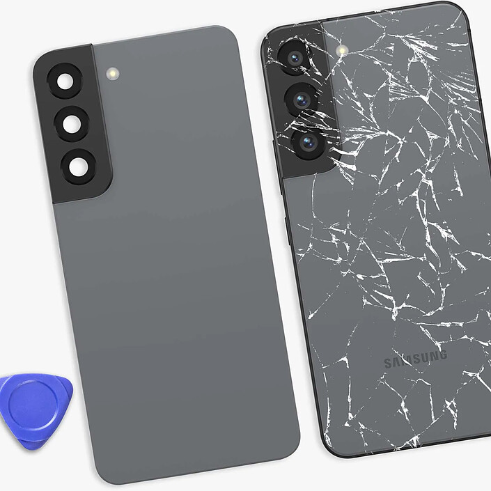 Acheter Clappio Cache Batterie de Remplacement pour Galaxy S22 avec Adhésif Intégré Graphite