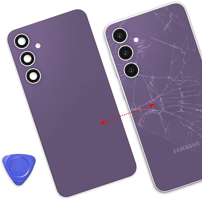 Acheter Avizar Cache Batterie de Remplacement pour Galaxy S23 FE avec Adhésif Intégré Lavande