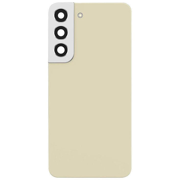Clappio Cache Batterie de Remplacement pour Galaxy S22 avec Adhésif Intégré Beige