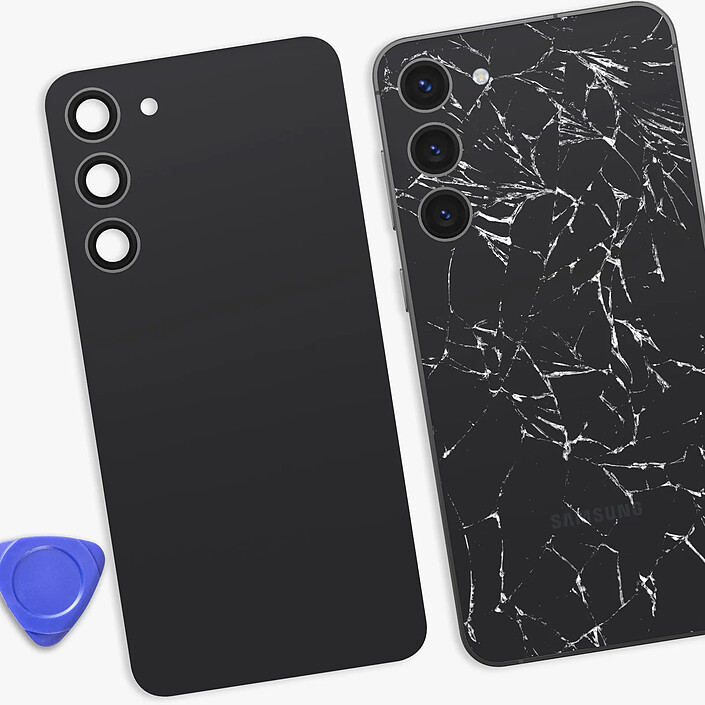 Acheter Clappio Cache Batterie de Remplacement pour Galaxy S23 Plus avec Adhésif Intégré Graphite