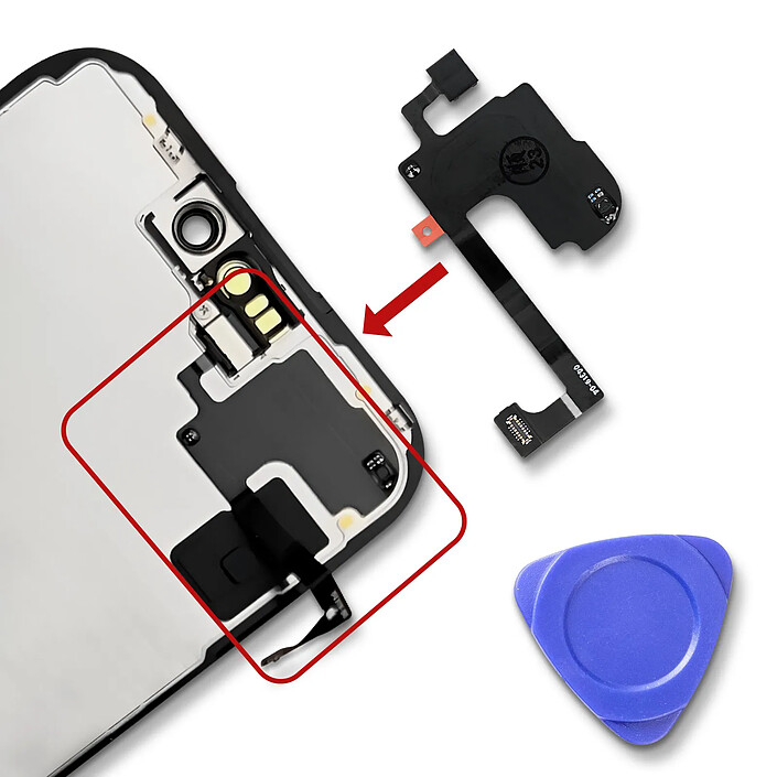 Acheter Clappio Nappe Capteur Proximité pour iPhone 15 Détection Appels et Gestion Écran