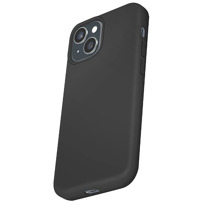 Moxie Coque pour iPhone 15 Plus Premium Collection Color Skin en TPU Antichoc Noir