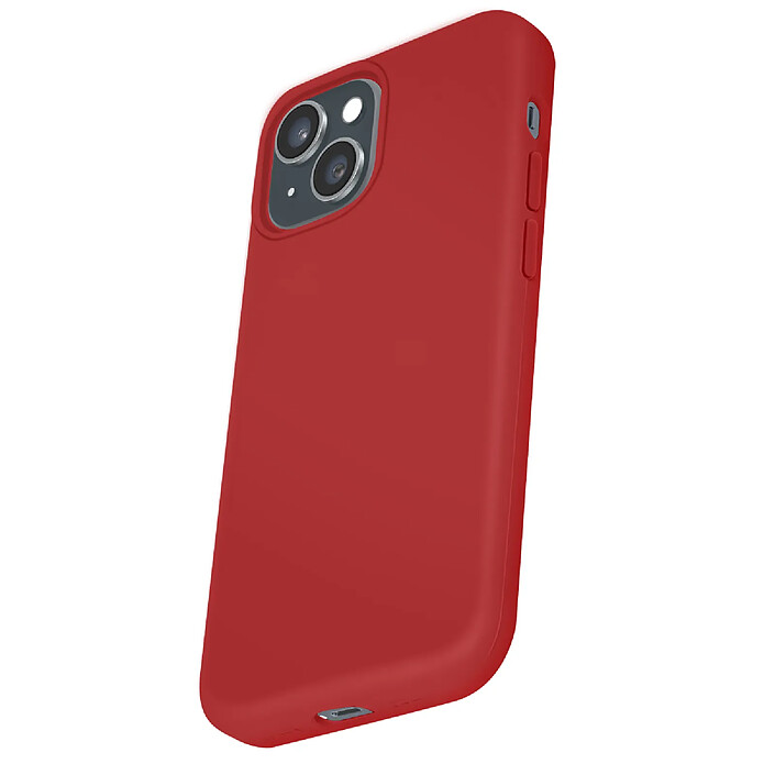 Moxie Coque pour iPhone 15 Plus Premium Collection Color Skin en TPU Antichoc Rouge