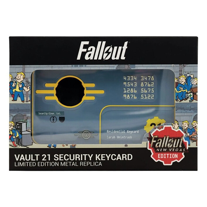 Acheter Fallout: New Vegas - Réplique Vault 21 Security Keycard Limited Edition