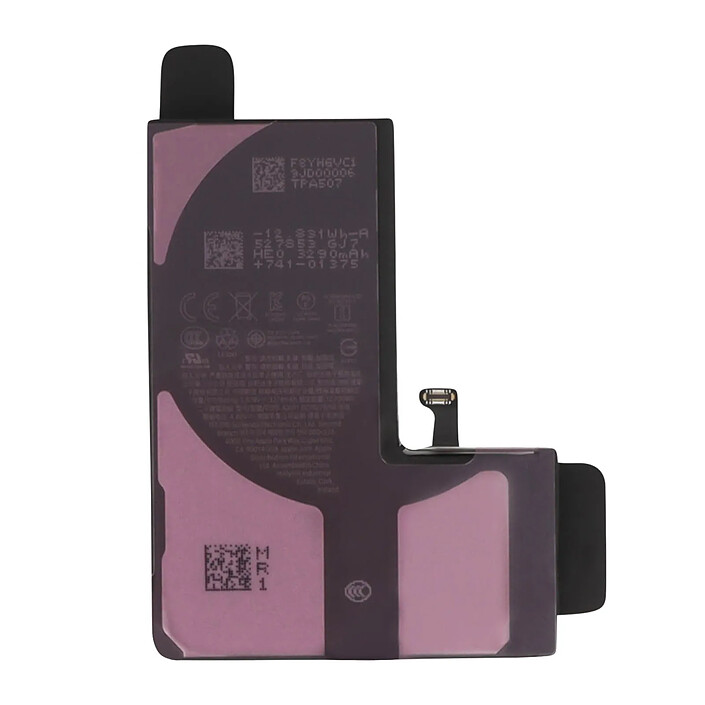 Apple Batterie de Remplacement pour iPhone 15 Pro Li-ion 3274mAh Service Pack Noir