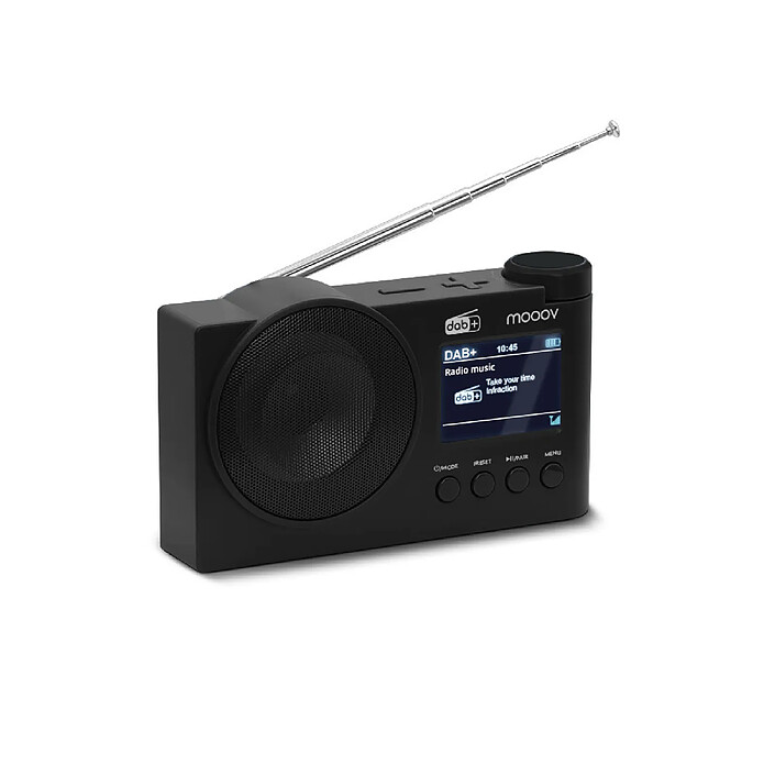 Metronic 477254 - Radio numérique DAB+, FM, Bluetooth et réveil - noire