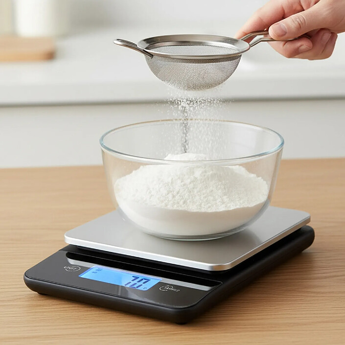 Avis Avizar Balance Cuisine Électronique 5 Kg Avec Tare Pour Ingrédients Secs Ou Liquides Noir / Argent