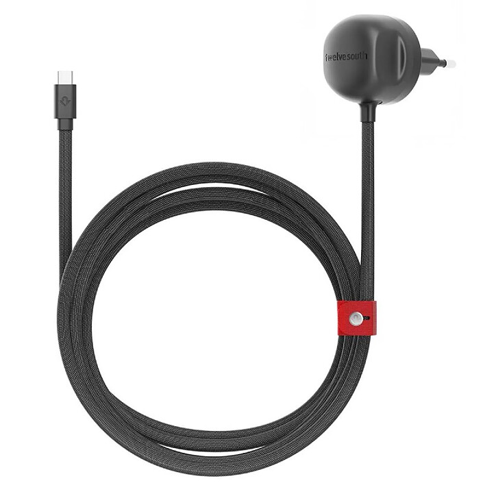 Twelve south Chargeur Secteur PowerCord 3M USB-C 30W PD 3.0 Noir