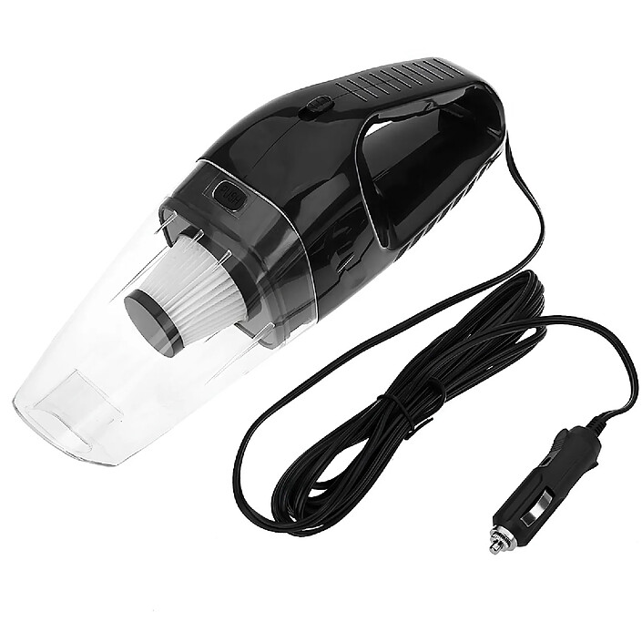 Avizar Aspirateur Compact Avec Fil 80W Pour Nettoyage Intérieur De Véhicule DC12V Noir transparent