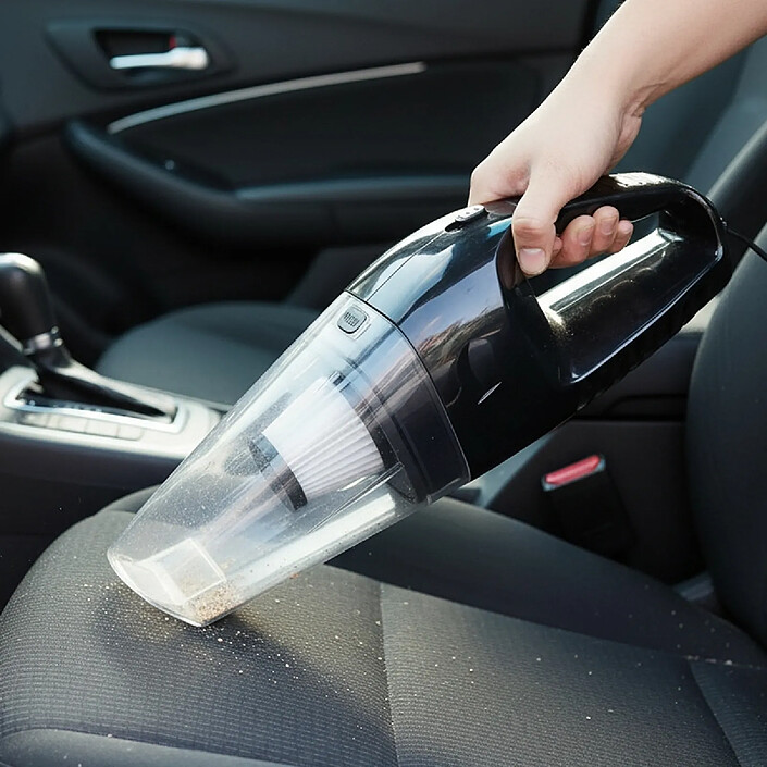 Avis Avizar Aspirateur Compact Avec Fil 80W Pour Nettoyage Intérieur De Véhicule DC12V Noir transparent