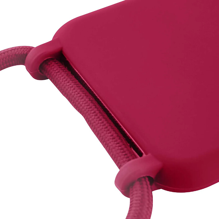 Acheter Moxie Coque pour iPhone 7 / 8 en TPU Premium Color Lace avec Cordon Tour de Cou Bordeaux