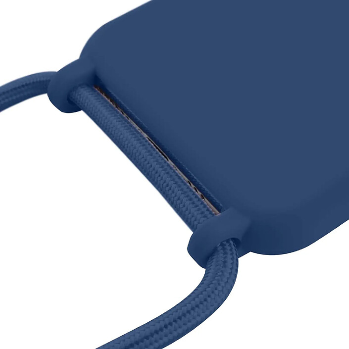 Avis Moxie Coque pour iPhone XR en TPU Premium Color Lace avec Cordon Tour de Cou Bleu marine