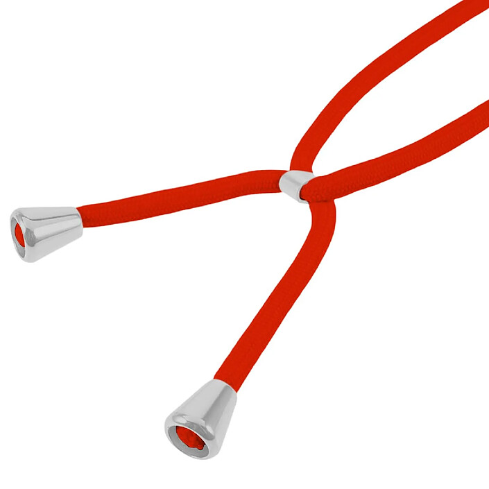 Acheter Moxie Coque pour iPhone 13 en TPU Premium Color Lace avec Cordon Tour de Cou Rouge