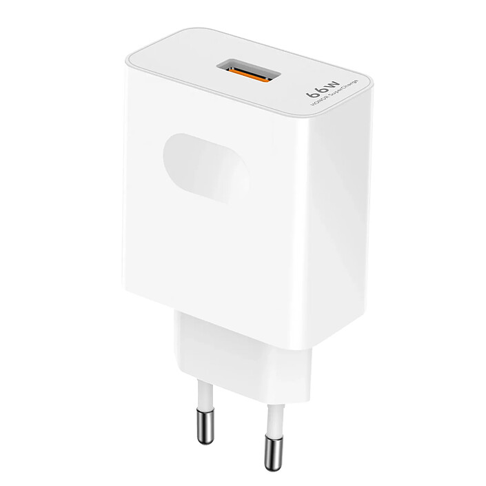 Honor Chargeur USB 66W Smartphone et Tablette d'Origine Honor SuperCharge Ultra Rapide Blanc