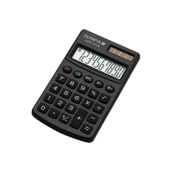OLYMPIA Calculatrice LCD-1110 Noire