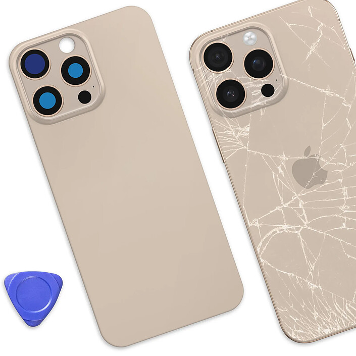 Acheter Avizar Cache Batterie de Remplacement pour iPhone 16 Pro Max avec Adhésif Intégré Beige