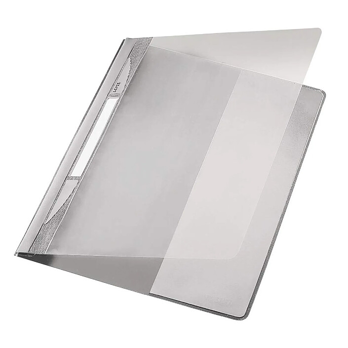 LEITZ Chemise à lamelles EXQUISIT Format A4+ PVC Gris